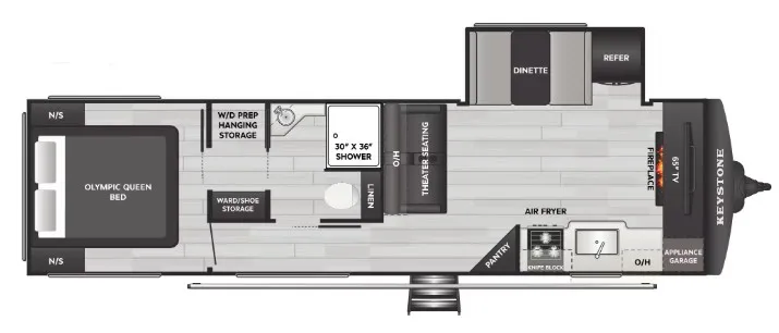 2026 Keystone Springdale Max 29HAVEN floor plan