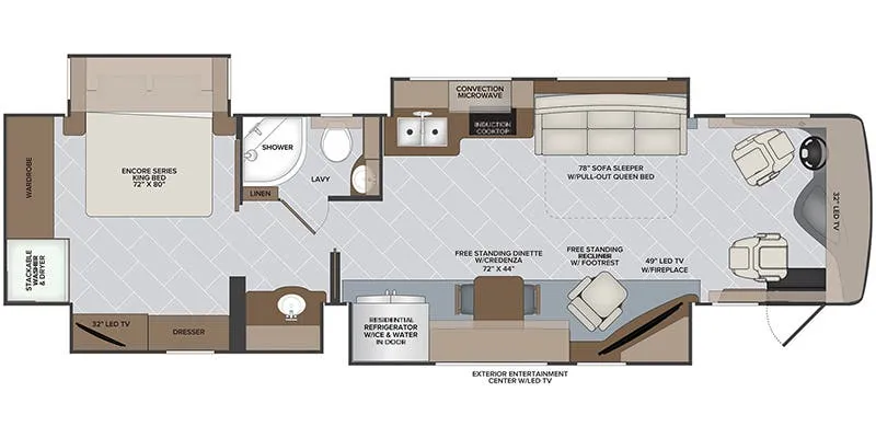 Holiday Rambler Navigator 37R floor plan