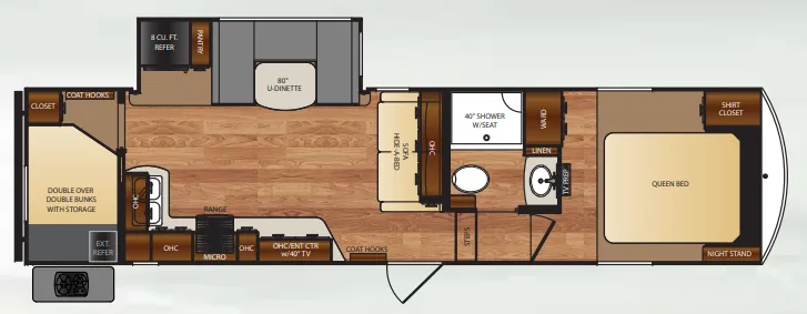 Forest River Wildcat 28BH floor plan