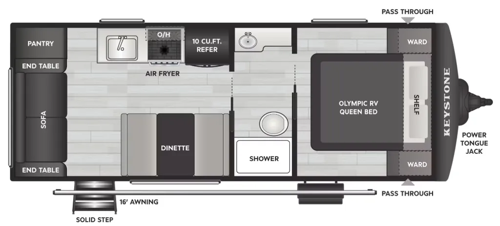 2027 Keystone Springdale 2100RL floor plan
