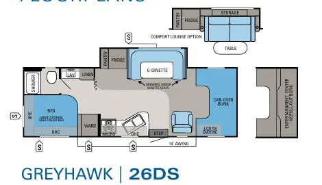 Jayco Greyhawk 26DS floor plan