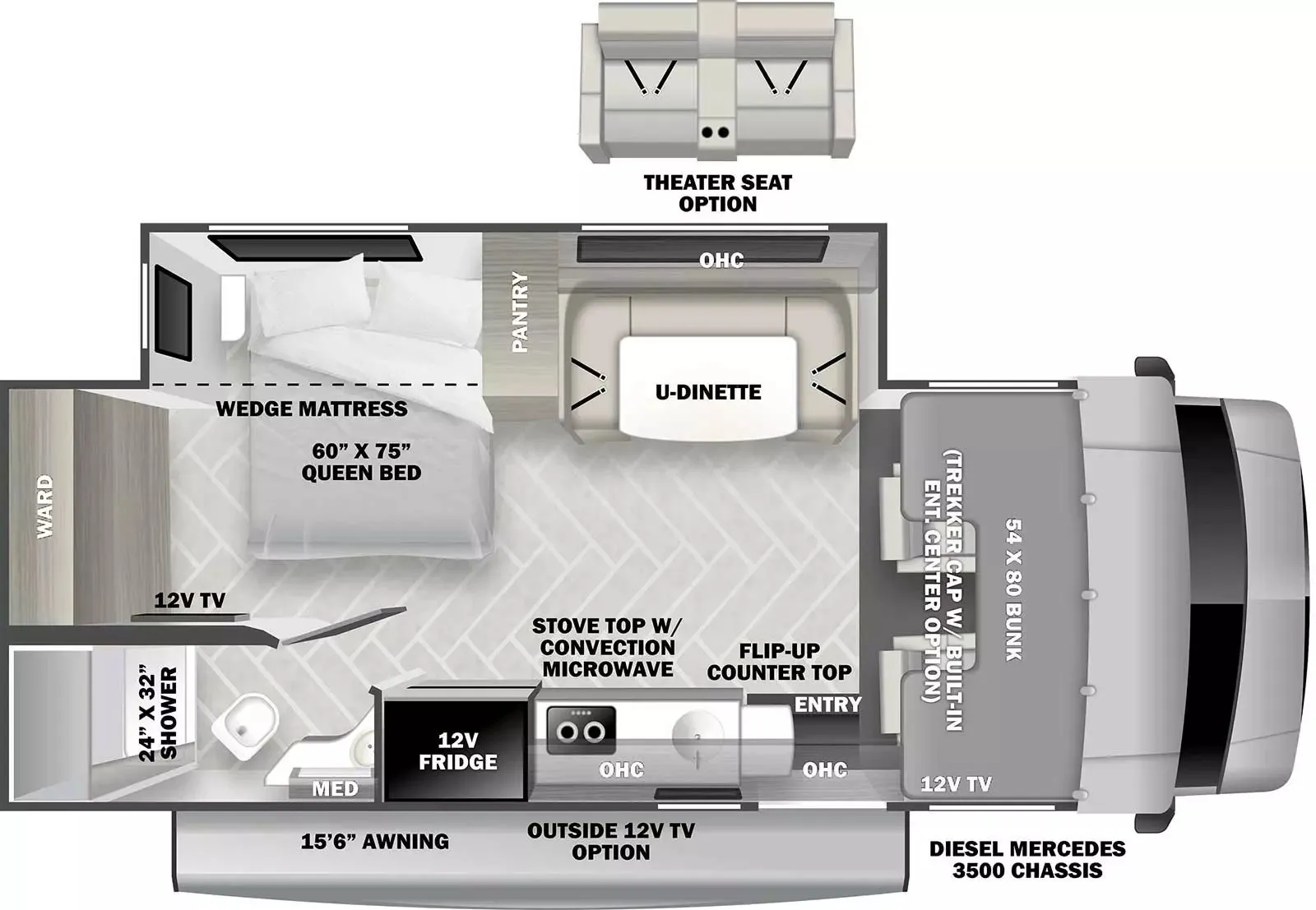 2025 Forest River Forester 2401B - Floor plan