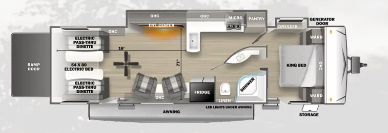 Forest River Stealth 3030SLT floor plan