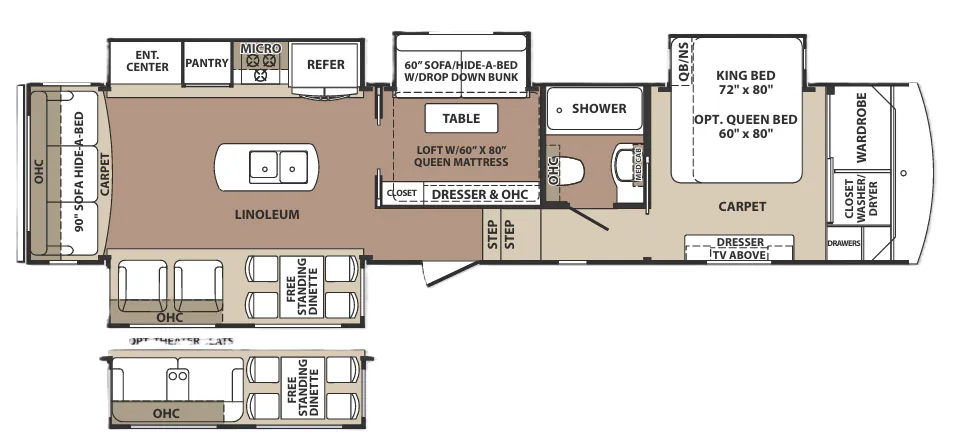 Forest River Blue Ridge 3780LF floor plan