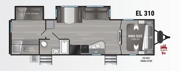Cruiser RV Embrace 310 floor plan