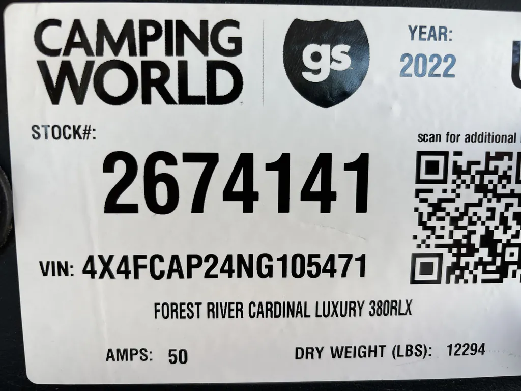 2022 Forest River Cardinal Luxury 380RLX, Photos photo 36