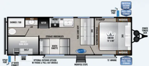 East to West Silver Lake 27KNS floor plan