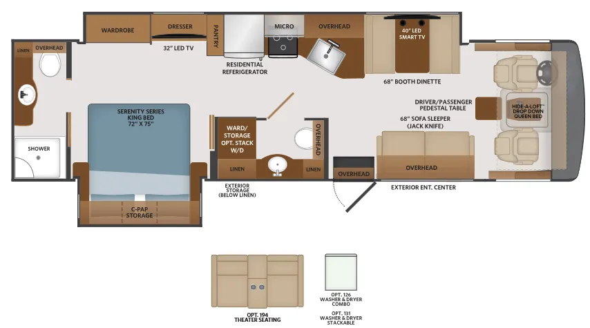 Fleetwood Fortis 33HB floor plan