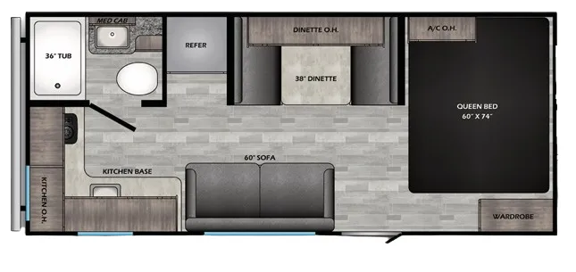 CrossRoads Zinger Lite 18RK floor plan