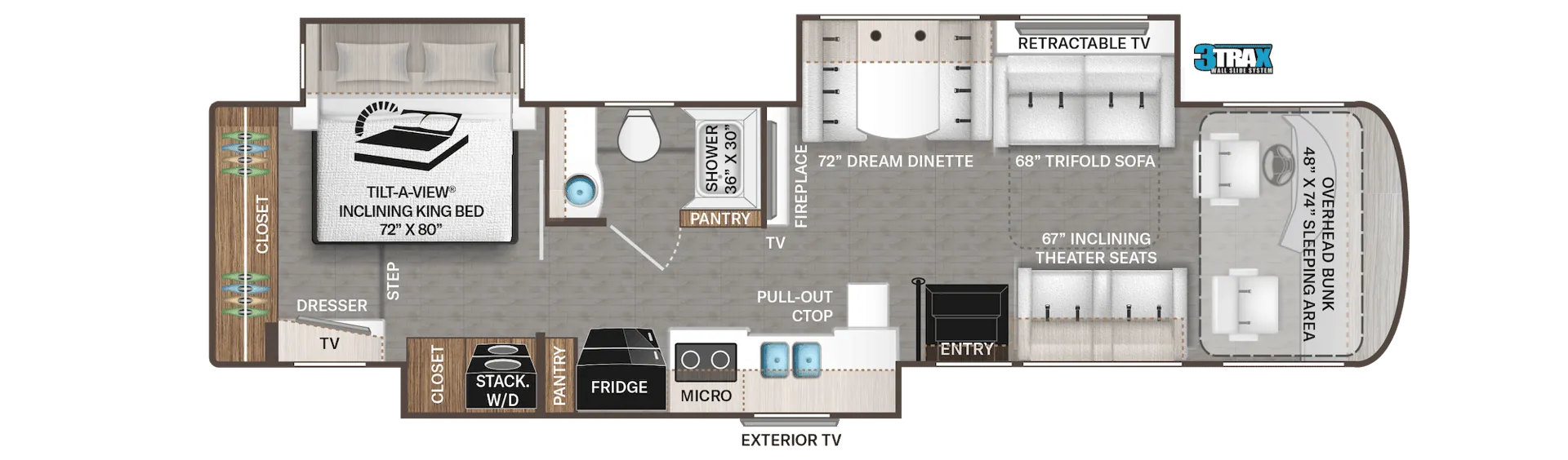 Thor Motor Coach Palazzo 37.4 floor plan