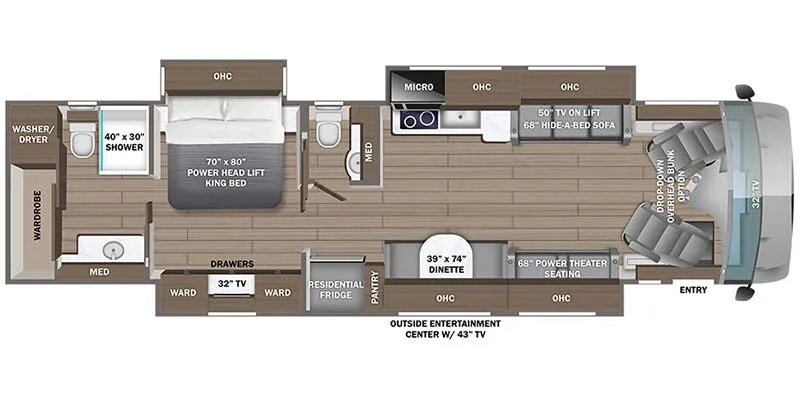 Entegra Coach Reatta XL 40Q3 floor plan