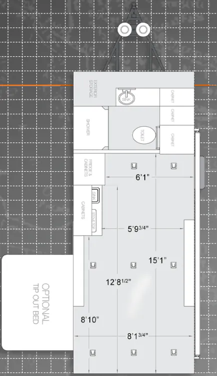ATC Half Ton 8.5x20 floor plan