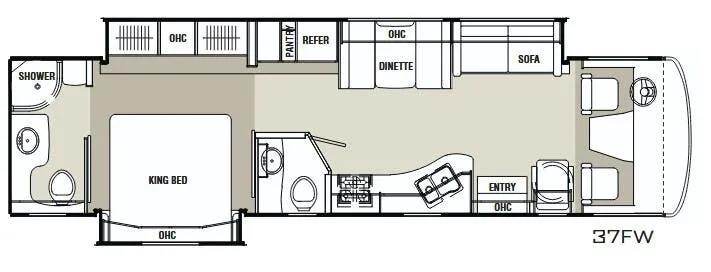 2013 Coachmen Encounter 37FW - Floor plan