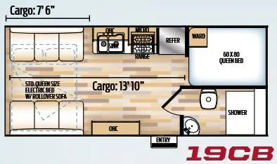 Coachmen Adrenaline 19CB floor plan