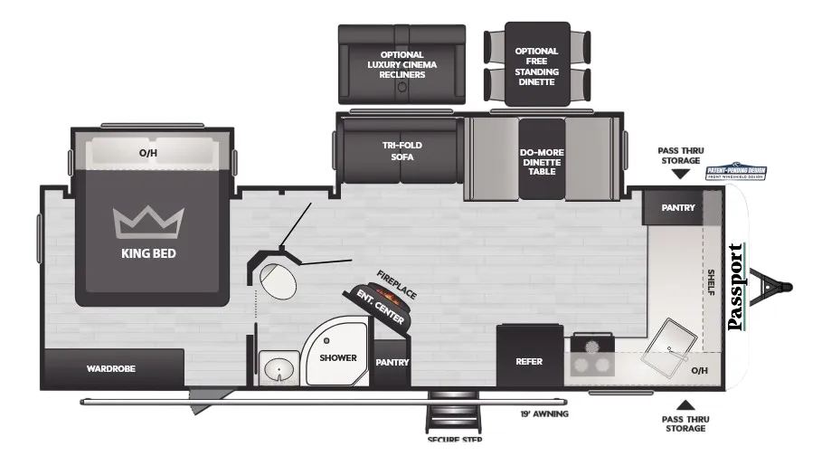 2025 Keystone Passport 2600FK - Floor plan