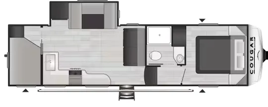 Keystone Cougar Sport 2700BH floor plan