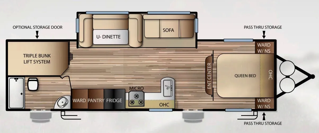 Forest River EVO 2700 floor plan