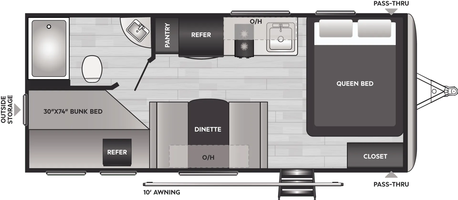 Keystone Springdale Classic Single 2010BH floor plan
