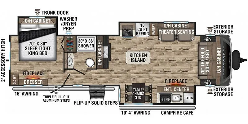 Venture RV SportTrek Touring Edition STT333VMI floor plan