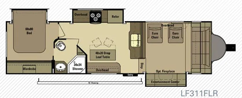 Highland Ridge Open Range Light LF311FLR floor plan