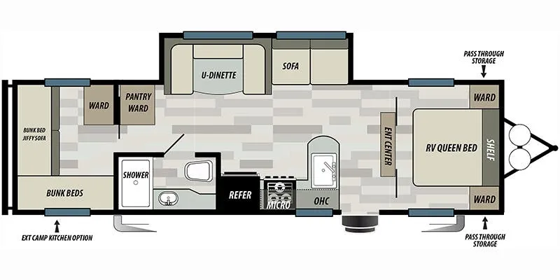 2017 Forest River Salem Cruise Lite 273QBXL - Floor plan