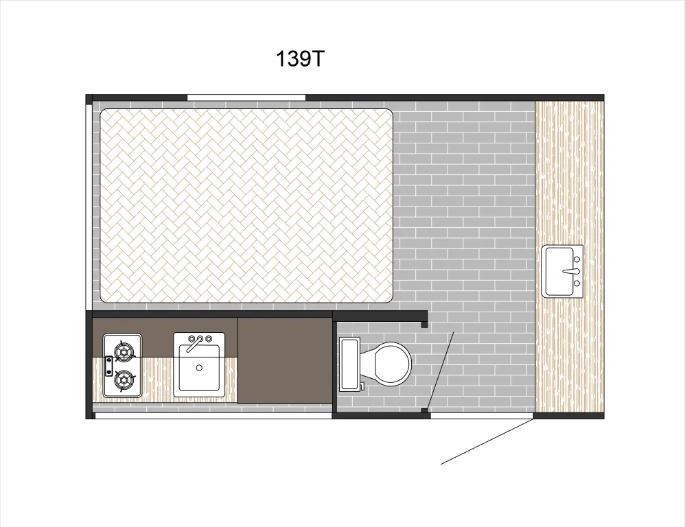 2023 Sunset Park RV SunRay 139T - Floor plan