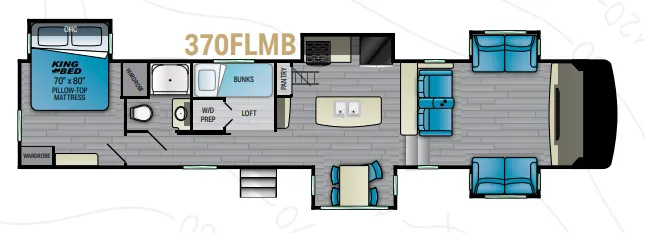 Heartland Milestone 370FLMB floor plan