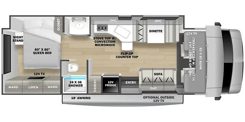 Forest River Forester Classic 3051S floor plan