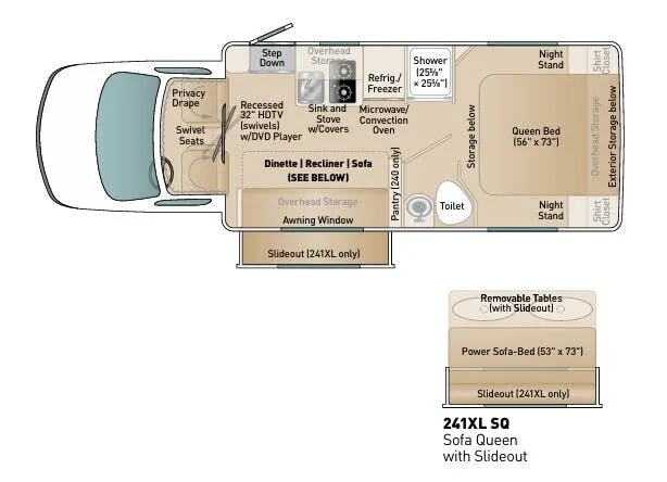 Coach House Platinum II 241XL SQ floor plan