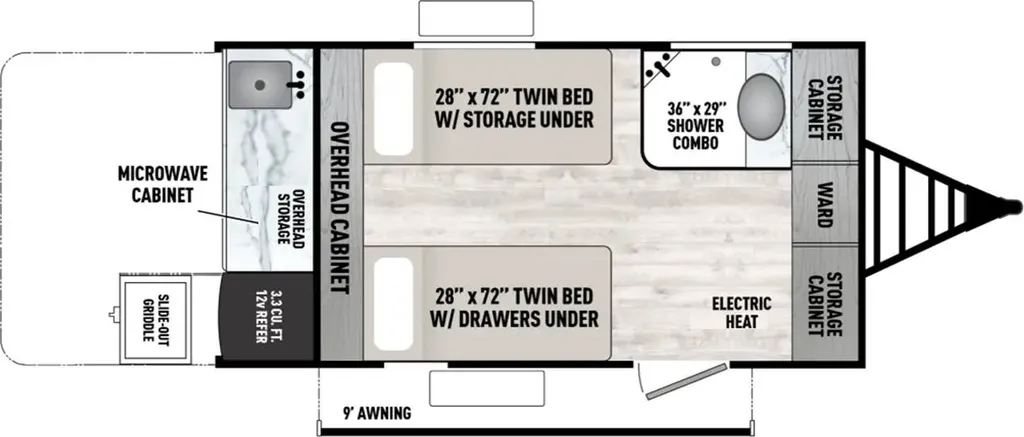 2025 Forest River Viking ROK 11000ROK floor plan