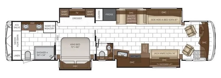 2026 Newmar Ventana 4369 floor plan