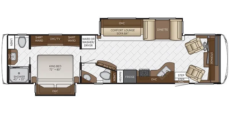2018 Newmar Canyon Star 3710 floor plan