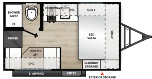 Coachmen Catalina Summit Series 7 134RDX floor plan
