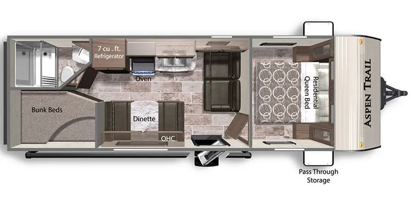 2017 Dutchmen Aspen Trail 2710BHWE - Floor plan