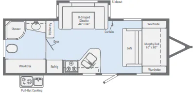 Winnebago Minnie 2201MB floor plan