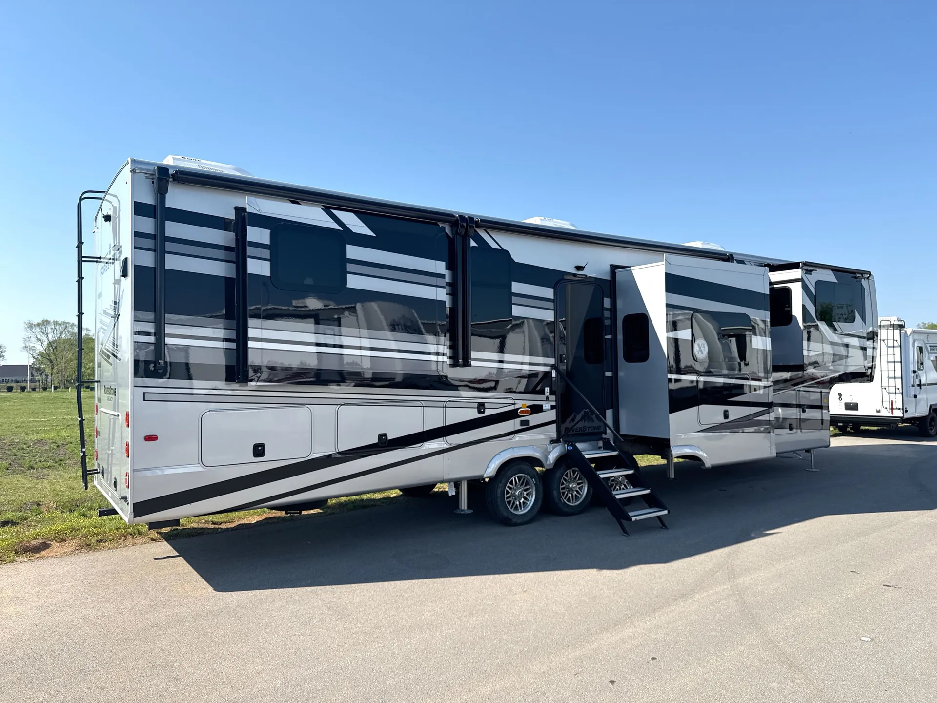 2026 Forest River RiverStone 425FO — campside