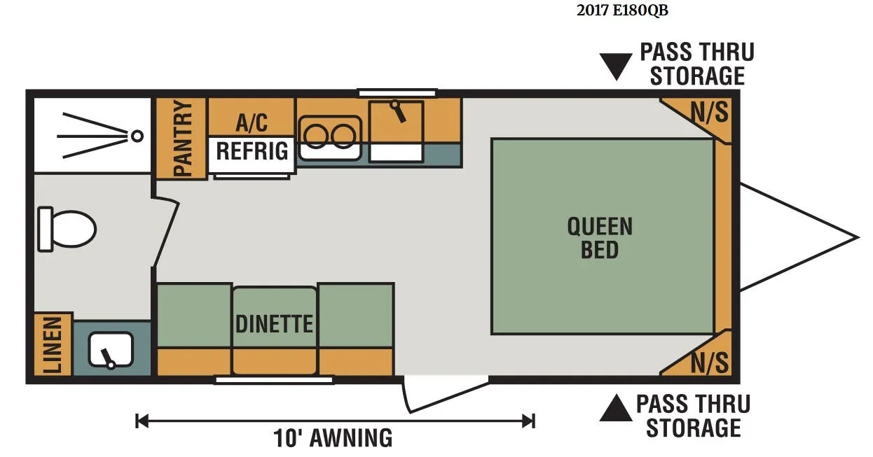 K-Z Escape E180QB floor plan