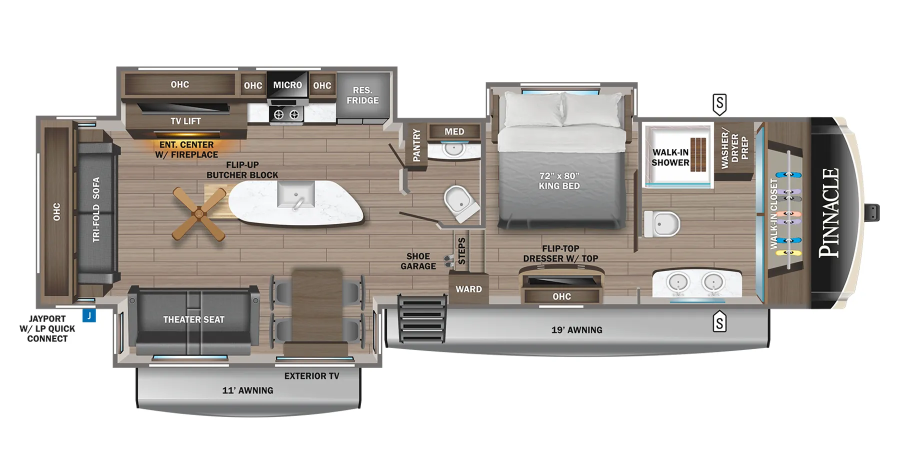 Jayco Pinnacle 36FBTS floor plan