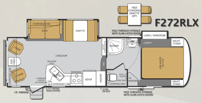 Forest River Wildcat Maxx 272RLX floor plan