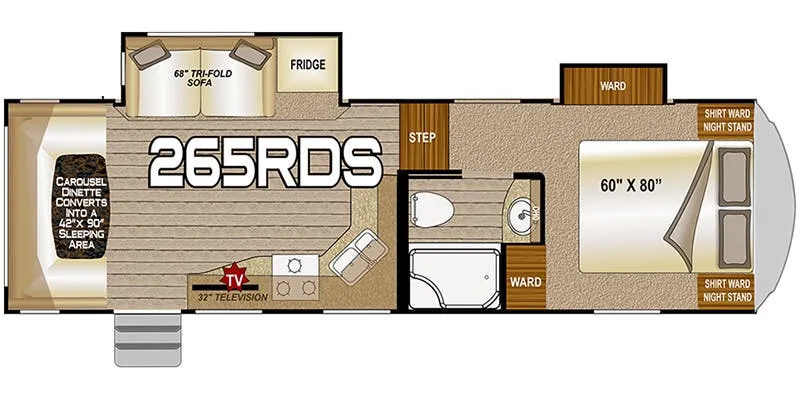 Northwood Fox Mountain 265RDS floor plan