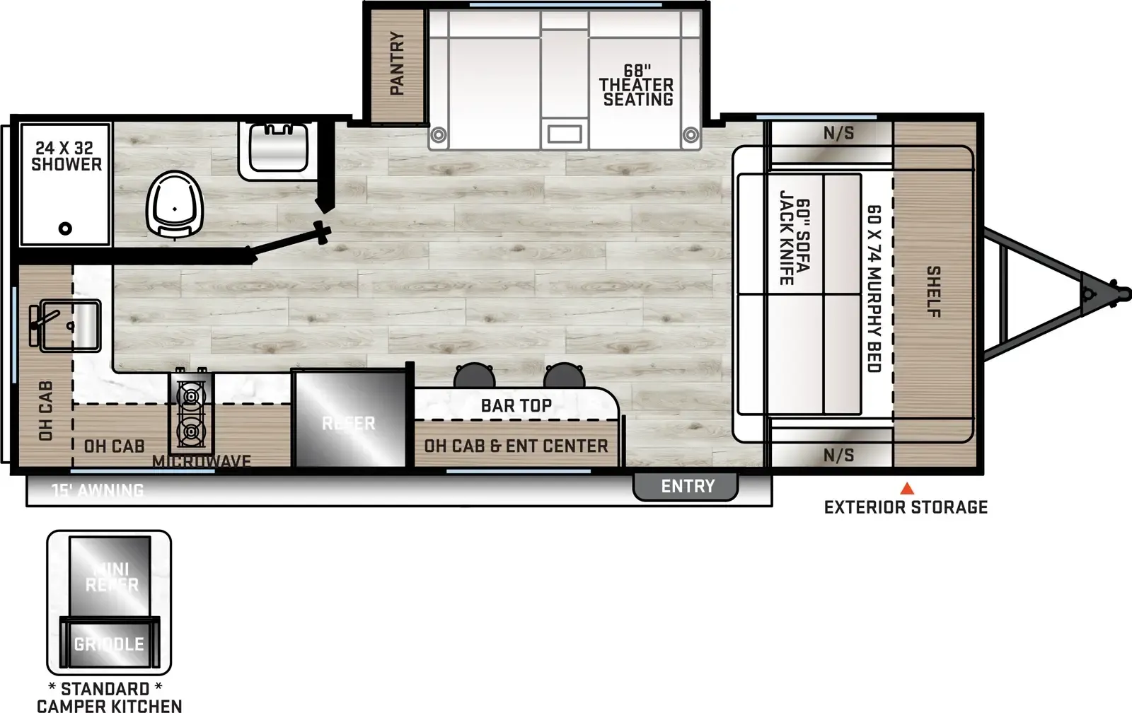 Coachmen Catalina Summit Series 7 7 184RBS floor plan