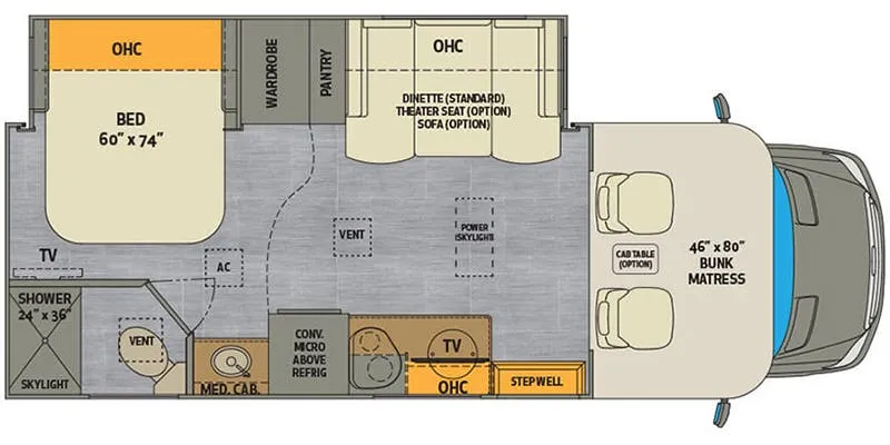 Renegade RV Villagio 25FWC floor plan