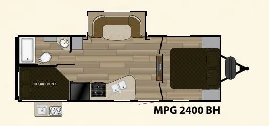 Cruiser RV MPG 2400BH floor plan