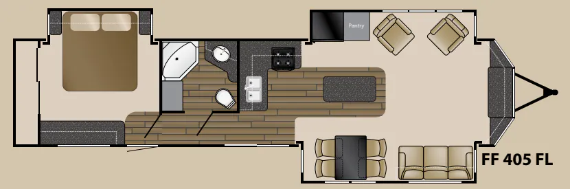Heartland Fairfield 405 FL floor plan