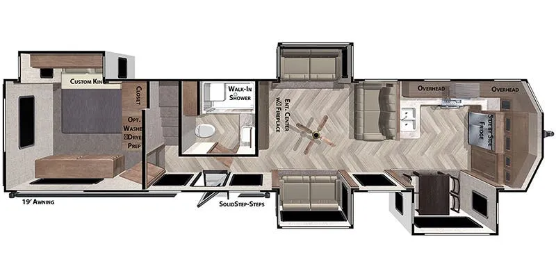 Forest River Wildwood Grand Lodge 42FK floor plan
