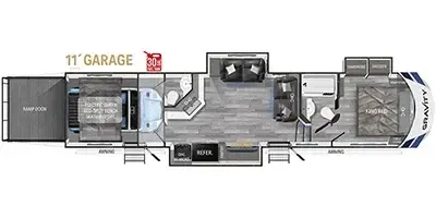 Heartland Gravity 3550 floor plan