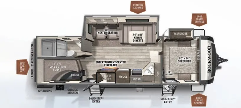 Forest River Rockwood Ultra Lite 2706WS exterior
