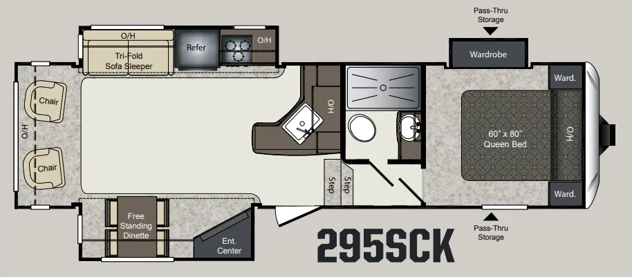 Keystone Laredo 295SCK floor plan