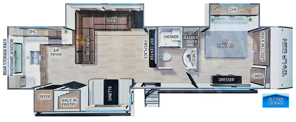 2027 Forest River Cherokee Wolf Den 364RK floor plan