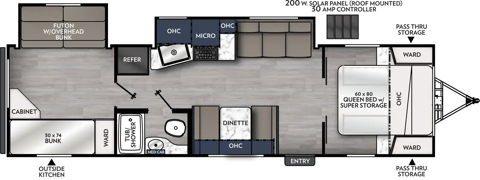 2024 Coachmen Apex Ultra-Lite 300BHS - Floor plan